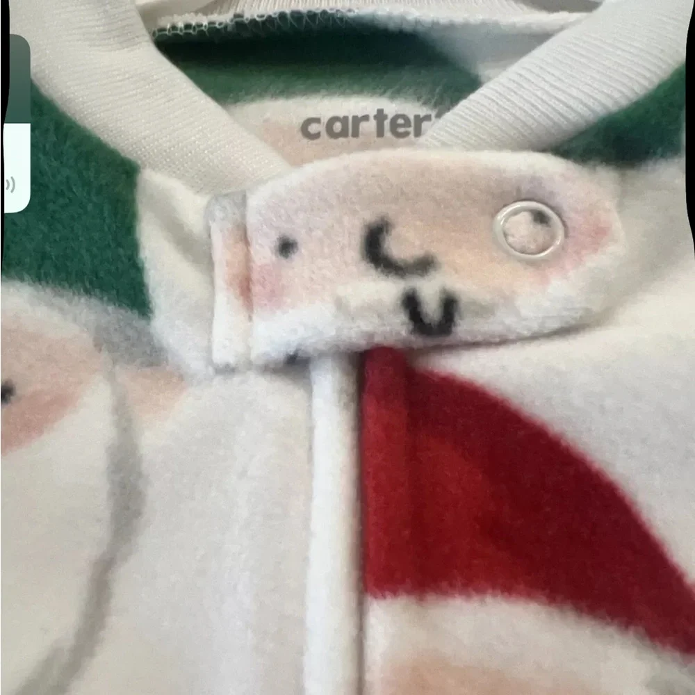 Carters Baby Santa Pajama One Piece Size 9 Mo‎ Christmas